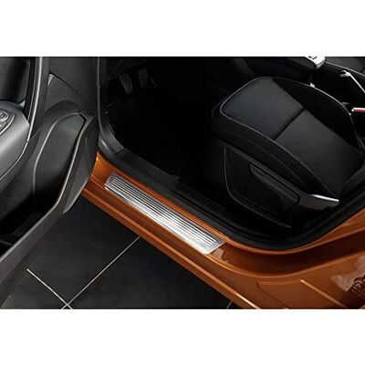 Avisa dörrskydd i rostfritt stål kompatibla med Renault Captur II 2020- "Lines" 4 delar Avisa dörrskydd i rostfritt stål kompatibla med Renault Captur II 2020- "Lines" 4 delar