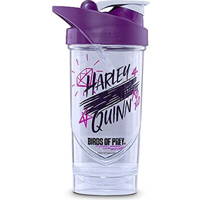 Shieldmixer Hero Pro Classic Shaker Harley Quinn BOP – BPA-fri – gymtillbehör – äggvita shaker – fitnessvattenflaska – vit – 700 ml Shieldmixer Hero Pro Classic Shaker Harley Quinn BOP – BPA-fri – gymtillbehör – äggvita shaker – fitnessvattenflaska – vit – 700 ml