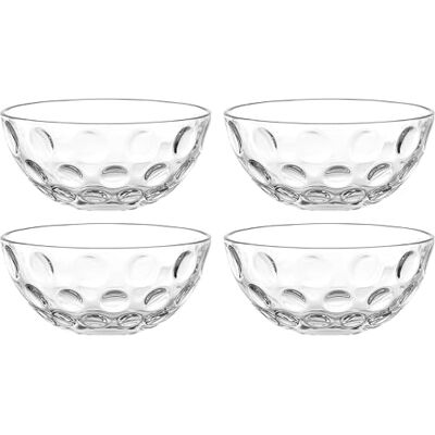 Leonardo HOME CUCINA OPTIC skålset • 4 stycken • För dessert, dips, sidorätter • Mångsidig i vardagen • Stapelbar • Kompakt • Modern design för bord och kök • Höjd 4,3 cm • klar • 066351 Leonardo HOME CUCINA OPTIC skålset • 4 stycken • För dessert, dips, sidorätter • Mångsidig i vardagen • Stapelbar • Kompakt • Modern design för bord och kök • Höjd 4,3 cm • klar • 066351