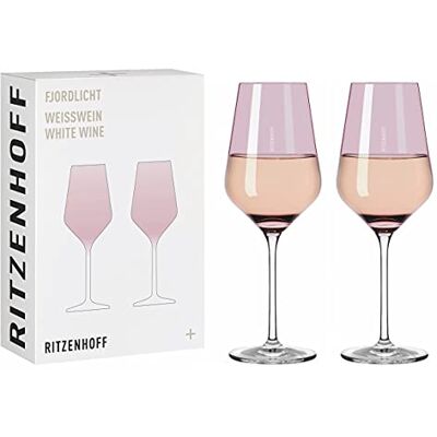 Ritzenhoff Fiord Light Set med 2 vita vinglas Ritzenhoff Fiord Light Set med 2 vita vinglas