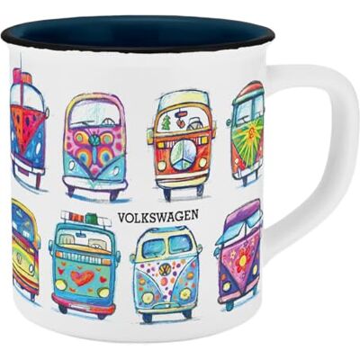 Gedalabels Kopp VW sketch emaljutseende 400 ml Gedalabels Kopp VW sketch emaljutseende 400 ml