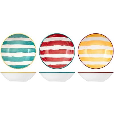 H&H Mix&Match Set med 12 sopptallrikar, stengods, blandade färger, 20,5 cm H&H Mix&Match Set med 12 sopptallrikar, stengods, blandade färger, 20,5 cm