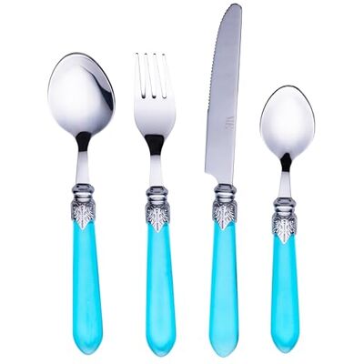 Tivoli Set med 24 bestick i rostfritt stål, blått handtag, Imperial Ocean Tivoli Set med 24 bestick i rostfritt stål, blått handtag, Imperial Ocean