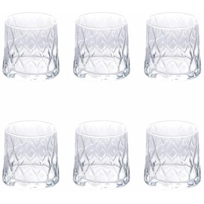 Tivoli Set med 6 vattenglas 370 ml, präglad yta, Pagoda Tivoli Set med 6 vattenglas 370 ml, präglad yta, Pagoda