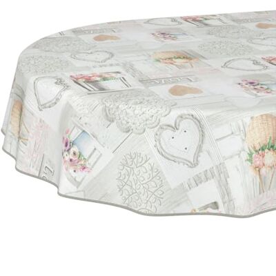 ANRO Oljeduk bordsduk tvättbar lättvårdad lotuseffekt utomhus trädgårdsduk lantliga blommor 220 x 140 cm (oval) ANRO Oljeduk bordsduk tvättbar lättvårdad lotuseffekt utomhus trädgårdsduk lantliga blommor 220 x 140 cm (oval)