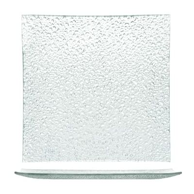 H&H droppar set 6 rutplattor, glas, 30cm H&H droppar set 6 rutplattor, glas, 30cm