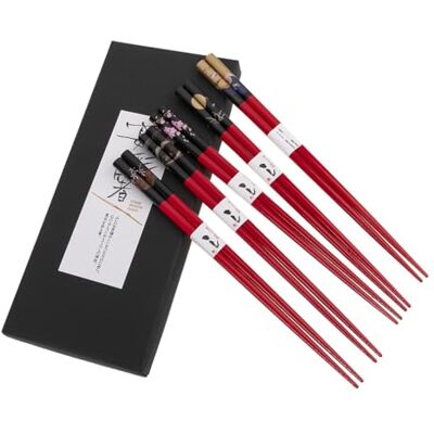 lachineuse Japansk Mount Fuji ätpinnar set 5 par färgglada Zen-landskap tryck Hokusai Wave Chopsticks Sushi, Ramen, nudlar och ris kinesisk asiatisk kökspresent lachineuse Japansk Mount Fuji ätpinnar set 5 par färgglada Zen-landskap tryck Hokusai Wave Chopsticks Sushi, Ramen, nudlar och ris kinesisk asiatisk kökspresent