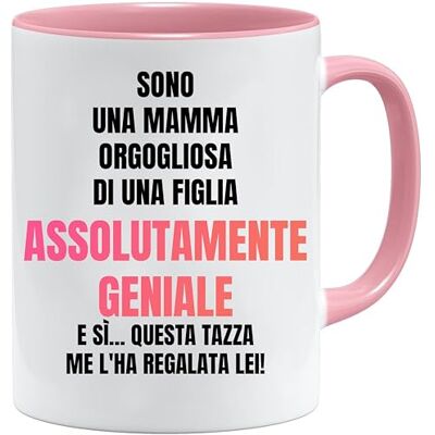 Jungle Mug Stolt mamma av genial dottermugg Rolig presentidé från dotter för mor Ordspråk kopp mamma mors dag gåva Jungle Mug Stolt mamma av genial dottermugg Rolig presentidé från dotter för mor Ordspråk kopp mamma mors dag gåva