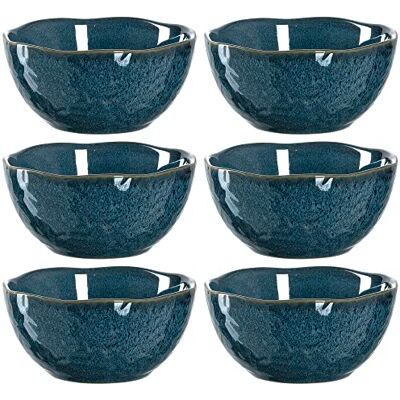 Leonardo HOME 018582 MATERA keramikskål 12 cm blå, set om 6, keramik Leonardo HOME 018582 MATERA keramikskål 12 cm blå, set om 6, keramik