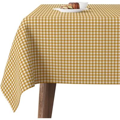 Martina Home KONFEKTIONERAD TEFLONERAD Petit Vichy Guld 260X140 CM Martina Home KONFEKTIONERAD TEFLONERAD Petit Vichy Guld 260X140 CM