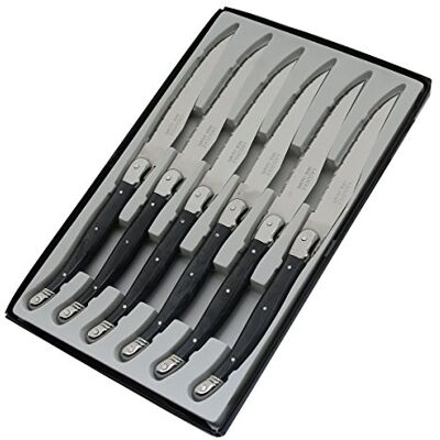 Pradel Excellence Låda med 6 knivar laguola bord grå postisch, 25,7 x 15,7 x 1,5 cm Pradel Excellence Låda med 6 knivar laguola bord grå postisch, 25,7 x 15,7 x 1,5 cm
