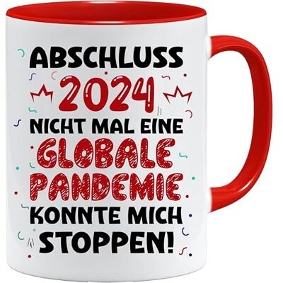 Jungle Mug Examen 2024 mugg Present till elever Brädlingsexamen Grundskola pojkar och flickor rolig kaffekopp för elever och studenter examensdekoration (röd) Jungle Mug Examen 2024 mugg Present till elever Brädlingsexamen Grundskola pojkar och flickor rolig kaffekopp för elever och studenter examensdekoration (röd)