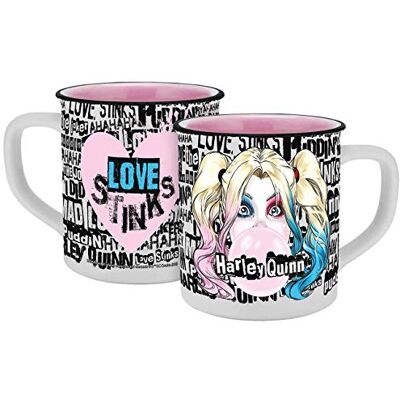 Gedalabels Kopp DC Harley Quinn emaljutseende 400 ml Gedalabels Kopp DC Harley Quinn emaljutseende 400 ml