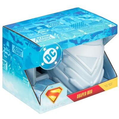 Paladone Superman Fortress of Solititude formad mugg, officiellt licensierad DC Comics 650 ml keramisk kaffekopp, överdimensionerad för te, varm choklad och mer, superhjälte gåvor Paladone Superman Fortress of Solititude formad mugg, officiellt licensierad DC Comics 650 ml keramisk kaffekopp, överdimensionerad för te, varm choklad och mer, superhjälte gåvor