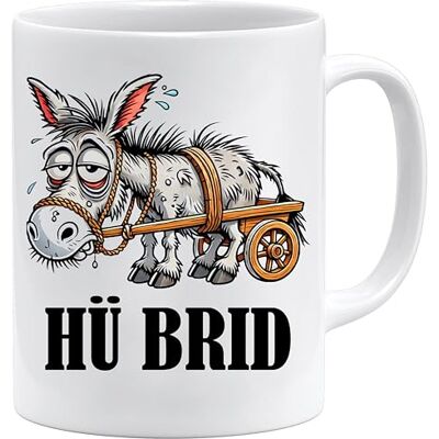 Jungle Mug Kopp med slogan HÜ BRID Rolig kopp med åsnemotiv och ordspråk Rolig present till kvinnor och män för födelsedag eller avskedsdag (vit) Jungle Mug Kopp med slogan HÜ BRID Rolig kopp med åsnemotiv och ordspråk Rolig present till kvinnor och män för födelsedag eller avskedsdag (vit)