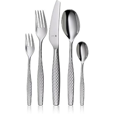 WMF Sentic bestick-set, 30 delar för 6 personer, ergonomisk, Cromargan protect, diskmaskinssäker, smidda menyknivar, besticklåda 1270916340 WMF Sentic bestick-set, 30 delar för 6 personer, ergonomisk, Cromargan protect, diskmaskinssäker, smidda menyknivar, besticklåda 1270916340