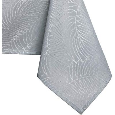 AmeliaHome Bordsduk, 140 x 260 cm bordsduk, fläckskydd, lotuseffekt, tvättbar, vattenavvisande, ornament Gaia silver AmeliaHome Bordsduk, 140 x 260 cm bordsduk, fläckskydd, lotuseffekt, tvättbar, vattenavvisande, ornament Gaia silver
