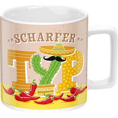 GRUSS & CO Mugg motiv vass typ rolig kopp porslin kopp stor 45 cl flerfärgad, 48247 GRUSS & CO Mugg motiv vass typ rolig kopp porslin kopp stor 45 cl flerfärgad, 48247