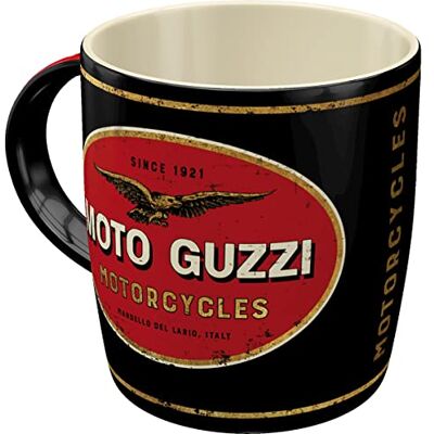 ART Kaffemugg i retrostil, Moto Guzzi – Logo Motorcycles – Presentidé för motorcykelälskare, av keramik, vintagedesign med ordspråk, 330 ml ART Kaffemugg i retrostil, Moto Guzzi – Logo Motorcycles – Presentidé för motorcykelälskare, av keramik, vintagedesign med ordspråk, 330 ml