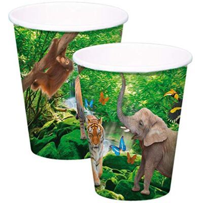 Folat Safari Party Cups 250ml 8 st Folat Safari Party Cups 250ml 8 st