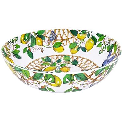 Les Jardins de la Comtesse Stor salladsskål i melamin Capri 4L/Ø 31 cm Gula citroner praktiskt taget obruten servis melARTmine Les Jardins de la Comtesse Stor salladsskål i melamin Capri 4L/Ø 31 cm Gula citroner praktiskt taget obruten servis melARTmine