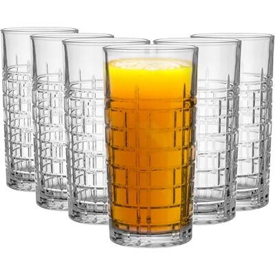 Glasmark KROSNO 1992 dricksglas set longdrinkglas 6 stycken 320 ml vattenglas juiceglas cocktailglas juice vatten glas slipad diskmaskinssäker Glasmark KROSNO 1992 dricksglas set longdrinkglas 6 stycken 320 ml vattenglas juiceglas cocktailglas juice vatten glas slipad diskmaskinssäker