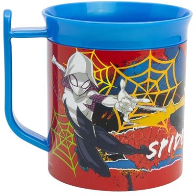 Stor Spiderman återanvändbar plastmugg som tål mikrovågsugn 400 ml Stor Spiderman återanvändbar plastmugg som tål mikrovågsugn 400 ml