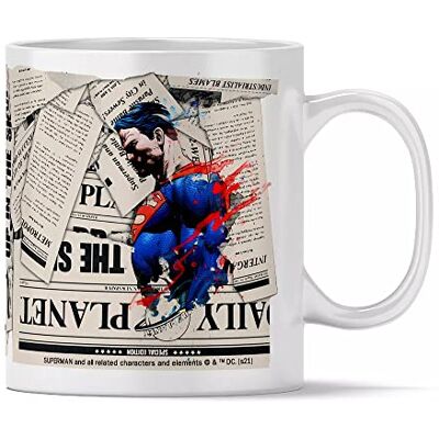 ERT GROUP Original och officiellt licensierad av DC keramisk mugg, mönster Superman 002, kaffe- och temugg kopp 330ml ERT GROUP Original och officiellt licensierad av DC keramisk mugg, mönster Superman 002, kaffe- och temugg kopp 330ml