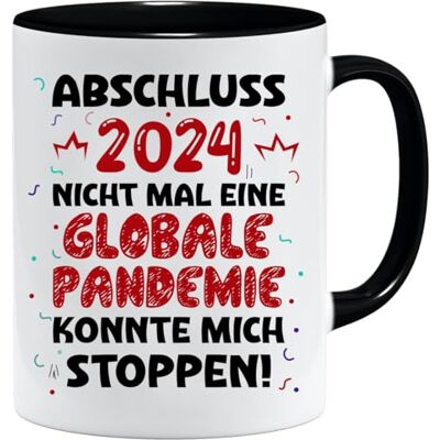 Jungle Mug Examen 2024 mugg Present till elever Brädlingsexamen Grundskola pojkar och flickor rolig kaffekopp för elever och studenter examensdekoration (svart) Jungle Mug Examen 2024 mugg Present till elever Brädlingsexamen Grundskola pojkar och flickor rolig kaffekopp för elever och studenter examensdekoration (svart)