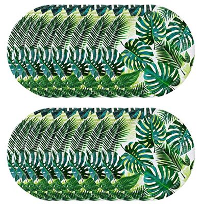 Talking Tables Talande bord gröna tropiska tallrikar – 24-pack Palmblad engångspapper servis för barns djungelfest, Hawaiian tema, sommar Luau, picknick, PALMPLATES24, 24-pack Talking Tables Talande bord gröna tropiska tallrikar – 24-pack Palmblad engångspapper servis för barns djungelfest, Hawaiian tema, sommar Luau, picknick, PALMPLATES24, 24-pack