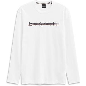bugatti herrtröja tröja rund hals modern passform, 10 vit, XL bugatti herrtröja tröja rund hals modern passform, 10 vit, XL