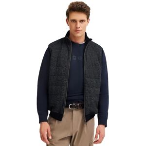 bugatti Herrväst sweatshirt bomull, 390 marin, M bugatti Herrväst sweatshirt bomull, 390 marin, M