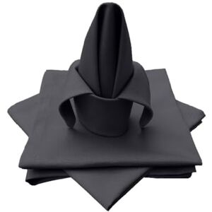 Lemos Home högkvalitativ tygservett, bordsduk, 4 stycken i 100% bomullssamling, koncept, färg och storlek valbar (tygservett, set om 4 – 45 x 45 cm, antracit) Lemos Home högkvalitativ tygservett, bordsduk, 4 stycken i 100% bomullssamling, koncept, färg och storlek valbar (tygservett, set om 4 – 45 x 45 cm, antracit)