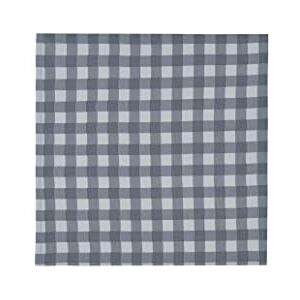 Sleepdown Gingham tryckt 100% bomull halv panama återanvändbar mjuk duk bordsservetter – paket med 4 – grå – 41 cm x 41 cm Sleepdown Gingham tryckt 100% bomull halv panama återanvändbar mjuk duk bordsservetter – paket med 4 – grå – 41 cm x 41 cm
