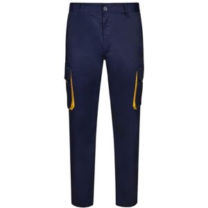VELILLA Unisex byxor för vuxna, Marinblå och gul, 34 VELILLA Unisex byxor för vuxna, Marinblå och gul, 34