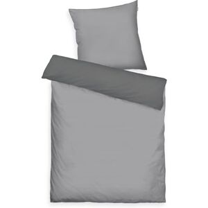 Herding TOM TAILOR Satin-Bettwäsche, 60 x 80 cm + 140 x 200 cm, 100% bomull/satin, med Doppelnaht am Kissen, Wendemotiv och Markenreißverschluss, TwO-TONE SOLID COLORS Grå Herding TOM TAILOR Satin-Bettwäsche, 60 x 80 cm + 140 x 200 cm, 100% bomull/satin, med Doppelnaht am Kissen, Wendemotiv och Markenreißverschluss, TwO-TONE SOLID COLORS Grå