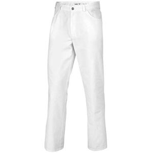BP 1643-686-21-XLl unisex-byxor, jeansstil med justerbart gummikäng, 230,00 g/m² tygblandning med stretch, vit, XLl BP 1643-686-21-XLl unisex-byxor, jeansstil med justerbart gummikäng, 230,00 g/m² tygblandning med stretch, vit, XLl