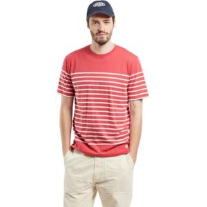 Armor-lux Armor Lux Marinière Etel Sweater herr, Kardinal E24/mjölk, S Armor-lux Armor Lux Marinière Etel Sweater herr, Kardinal E24/mjölk, S
