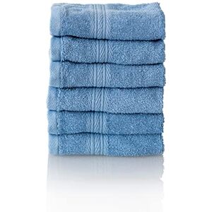 ALCLEAR Premium frottéhandduk set, frottéserie i 6 färger och 5 storlekar, färg: JEANSblå, 6 x ansiktsservetter 30 x 30 cm ALCLEAR Premium frottéhandduk set, frottéserie i 6 färger och 5 storlekar, färg: JEANSblå, 6 x ansiktsservetter 30 x 30 cm