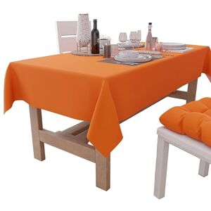 PETTI Artigiani Italiani Rektangulär Bordduk, Elegant Bordduk, Enfärgad Bomullsduk, Bordsskydd, Orange Duk X12-sits (140 x 240 cm), 100% Tillverkad i Italien PETTI Artigiani Italiani Rektangulär Bordduk, Elegant Bordduk, Enfärgad Bomullsduk, Bordsskydd, Orange Duk X12-sits (140 x 240 cm), 100% Tillverkad i Italien