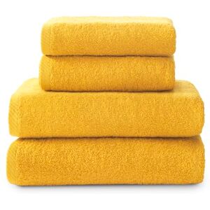 Top Towel Plus stora badhanddukar badhanddukar 2 handdukar eller handfat + 2 duschhanddukar 100% bomull guld Top Towel Plus stora badhanddukar badhanddukar 2 handdukar eller handfat + 2 duschhanddukar 100% bomull guld
