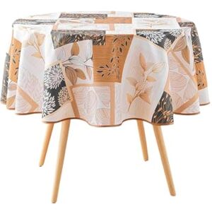 Douceur d'Intérieur , Rund duk (Ø 180 cm) Faya naturlig, tryckt polyester Douceur d'Intérieur , Rund duk (Ø 180 cm) Faya naturlig, tryckt polyester
