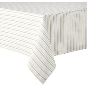 Martha Stewart Daisy Stripe bordsduk enkelpack, grå/gul, 152 x 213 cm Martha Stewart Daisy Stripe bordsduk enkelpack, grå/gul, 152 x 213 cm