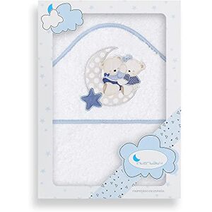 Interbaby Cape du Bain 400 GSM bomull terry modell Osito Amoroso vit/blå 100 x 100 cm Interbaby Cape du Bain 400 GSM bomull terry modell Osito Amoroso vit/blå 100 x 100 cm
