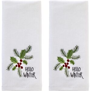 SKL Home SKL hem jul Hello Winter Holly 3D handduk 2 st set för bad/kök/bar & present, vit SKL Home SKL hem jul Hello Winter Holly 3D handduk 2 st set för bad/kök/bar & present, vit