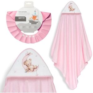 Interbaby Babybadkappa + justerbar mössa Handduk med huva i 100% bomull, unisex, mjuk, snabbtorkande perfekt för nyfödda, spädbarn och småbarn Stjärnmåne björn design Interbaby Babybadkappa + justerbar mössa Handduk med huva i 100% bomull, unisex, mjuk, snabbtorkande perfekt för nyfödda, spädbarn och småbarn Stjärnmåne björn design