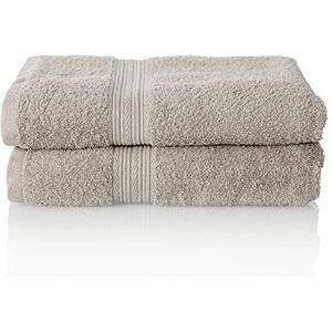 ALCLEAR Komfort frottéhandduk set absorberande av 100% ekologisk bomull, frottéserie i 6 färger och 5 storlekar, färg: silvergrå, 2 x duschhanddukar 70 x 140 cm ALCLEAR Komfort frottéhandduk set absorberande av 100% ekologisk bomull, frottéserie i 6 färger och 5 storlekar, färg: silvergrå, 2 x duschhanddukar 70 x 140 cm