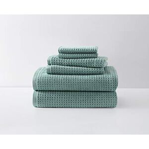 Tommy Bahama Northern Pacific Collection 6-delat handduksset – dekorativt lyxigt hotell- och spa-kvalitet badrumslakan, absorberande och blekningsbeständig, 6 delar, Bay Blue Tommy Bahama Northern Pacific Collection 6-delat handduksset – dekorativt lyxigt hotell- och spa-kvalitet badrumslakan, absorberande och blekningsbeständig, 6 delar, Bay Blue