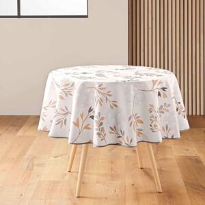 Douceur d'Intérieur , Rund duk (Ø 180 cm) Manola naturlig, tryckt polyester Douceur d'Intérieur , Rund duk (Ø 180 cm) Manola naturlig, tryckt polyester