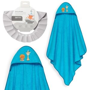 Interbaby Babybadkappa + justerbar mössa Handduk med huva i 100% bomull, unisex, mjuk, snabbtorkande perfekt för nyfödda, spädbarn och småbarn Lion giraff fågeldesign Interbaby Babybadkappa + justerbar mössa Handduk med huva i 100% bomull, unisex, mjuk, snabbtorkande perfekt för nyfödda, spädbarn och småbarn Lion giraff fågeldesign
